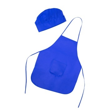 Set de șorț și bonetă din material non-woven pentru copii - Img 1
