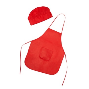 Set de șorț și bonetă din material non-woven pentru copii - Img 3