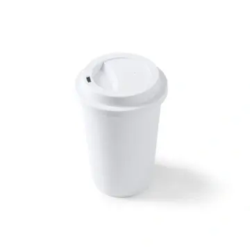 Sticlă din PLA biodegradabilă reutilizabilă, cu dop filetat și o capacitate de 450 ml