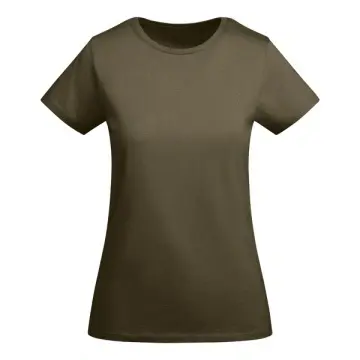 Tricou cambrat cu mânecă scurtă pentru femei din bumbac ecologic certificat OCS - Img 8