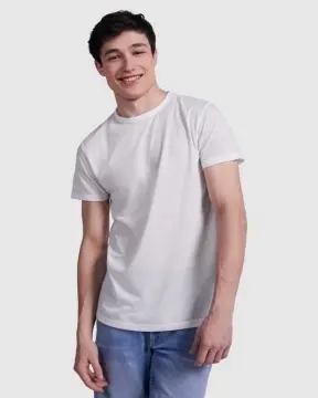Tricou cu mânecă scurtă, cu gât rotund,
