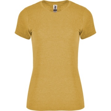 Tricou dama cu mânecă scurtă cambrat, în culori melanj - Img 7