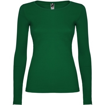 Tricou semi cambrat dama, cu mânecă lungă și guler cu garnitură fină - Img 9