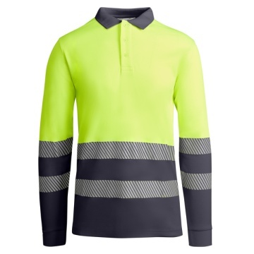 Tricou tehnic polo reflectorizant cu mâneci lungi - Img 4