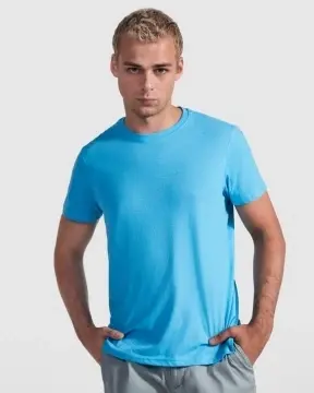 Tricou tubular cu mânecă scurtă, cu finisaj viguros