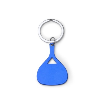 Breloc din aluminiu în formă de lamă de padel, compact și ușor - Img 1