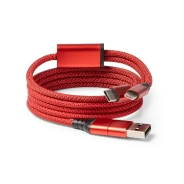 Cablu adaptor magnetic cu USB, tip C și intrare și ieșire luminoase - Img 3