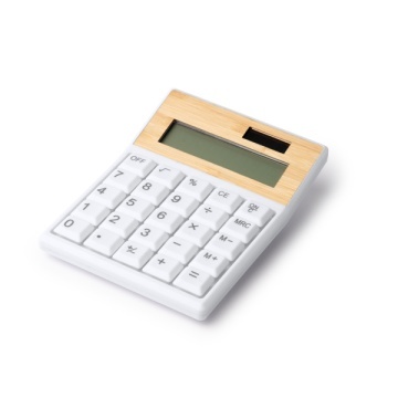 Calculator cu 8 cifre, fabricat din ABS reciclat și bambus - Img 2