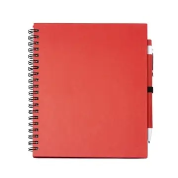 Notebook cu inel spiralat cu foi goale și suport pentru stilou - Img 7
