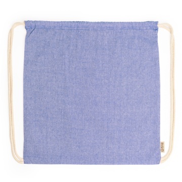 Rucsac cu cordon din bumbac reciclat de 120 g/m²
