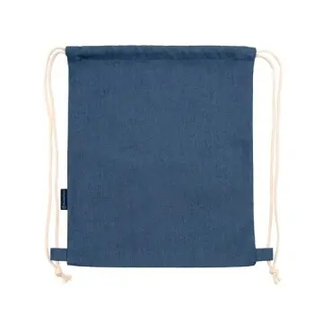 Rucsac cu șnur din denim reciclat cu șnururi din bumbac de 8 mm