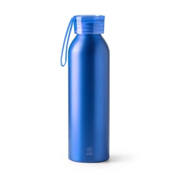 Sticlă din aluminiu reciclat cu capac și curea de transport asortate - Img 5
