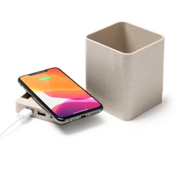 Suport multifuncțional cu încărcător wireless 5 W și trei porturi USB - Img 2
