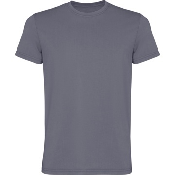 Tricou bărbătesc cu aspect acid washed, mânecă scurtă din 100% bumbac - Img 4