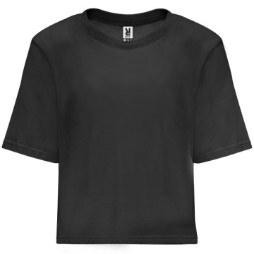 Tricou cu mânecă scurtă tip Crop top - Img 3