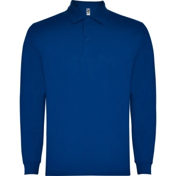 Tricou polo cu mânecă lungă, guler și manșete canalate - Img 4