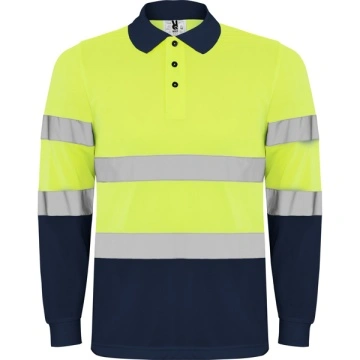 Tricou polo tehnic reflectorizant cu mânecă lungă - Img 5