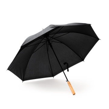 Umbrelă cu mâner din lemn și deschidere automată - Img 6