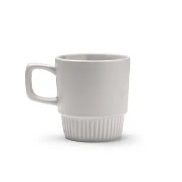 Cană ceramică cu design cu bază teșită - Img 3