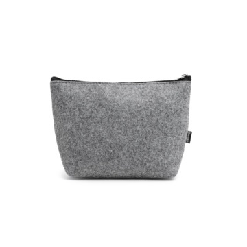 Geanta de toaletă din pâslă reciclată cu un design solid