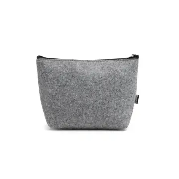 Geanta de toaletă din pâslă reciclată cu un design solid