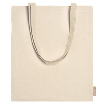 Geantă din material combinat, 70% bumbac reciclat și 30% poliester reciclat de 140 g/m²