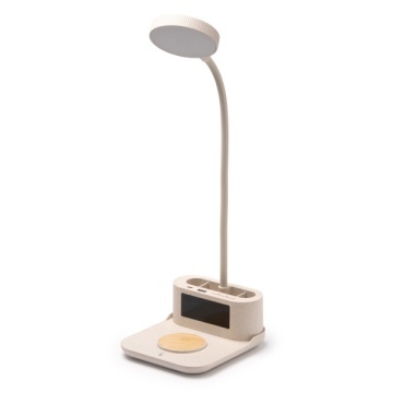 Lampa încărcătoare multifuncțională, din fibră de grâu și bambus - Img 2