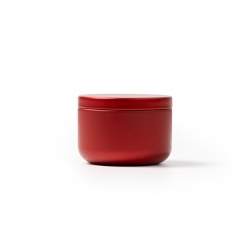Lumânarea parfumată vine într-un recipient metalic rotund elegant - Img 3