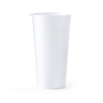Pahar PP flexibil reutilizabil cu capacitate de 400 ml cu inel - Img 1