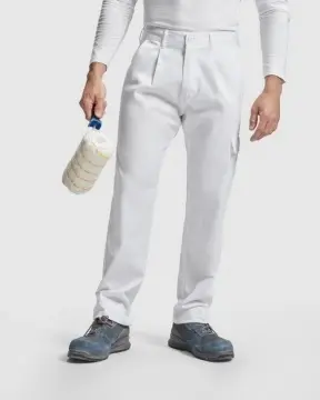 Pantaloni lungi drepți din material rezistent