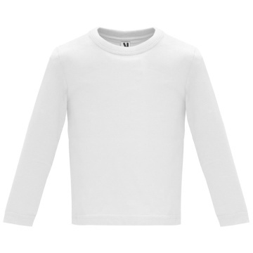 Tricou cu mânecă lungă special pentru bebeluși, confecționat din material neted și finisare compactată - Img 2