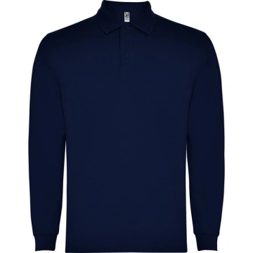 Tricou polo cu mânecă lungă, guler și manșete canalate - Img 5
