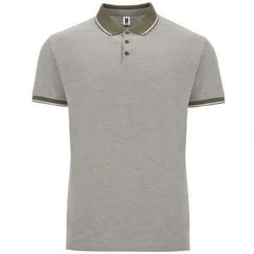 Tricou polo în culori melanj, cu mânecă scurtă - Img 2