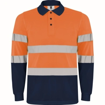 Tricou polo tehnic reflectorizant cu mânecă lungă - Img 6