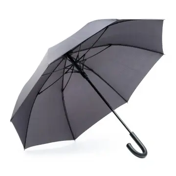Umbrelă pongee 190T cu mâner tactil moale - Img 3