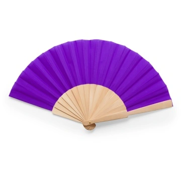 Ventilator manual cu nervuri din lemn și țesătură din poliester - Img 8