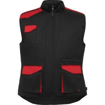 Vestă de lucru cu buzunare multiple în combinație de culori - Img 2