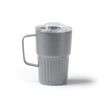 Cană termică din oțel inoxidabil 304 reciclat, cu design cu pereți dubli teșiți - Img 4