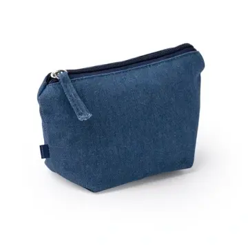 Geantă de toaletă din denim reciclat cu fermoar asortat - Img 2