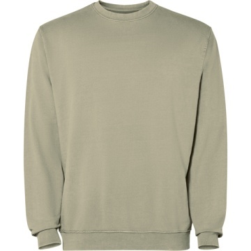 Hanorac unisex cu guler rotund, 100% bumbac Terry (aspect acid wash) - Img 5