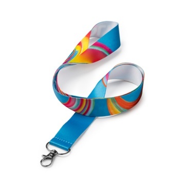Polyester lanyard with carabiner, special for sublimation - Img 2