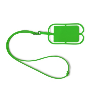 Șnur din silicon cu suport pentru telefoane mobile sau carduri, sistem de reglare și carabină - Img 3