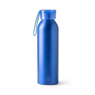Sticlă din aluminiu reciclat cu capac și curea de transport asortate - Img 1