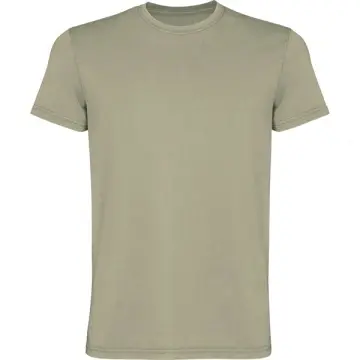 Tricou bărbătesc cu aspect acid washed, mânecă scurtă din 100% bumbac - Img 5