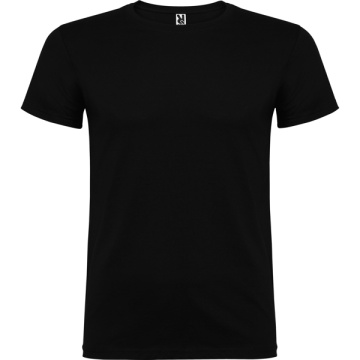 Tricou cu mânecă scurtă şi guler rotund dublu cu elastan, confecționat din material tubular (fără cusături) pentru adulți şi cu cusături pentru copii - Img 3