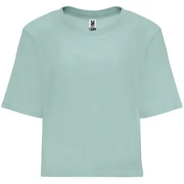 Tricou cu mânecă scurtă tip Crop top - Img 5