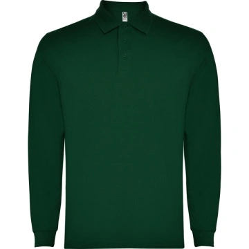 Tricou polo cu mânecă lungă, guler și manșete canalate - Img 6