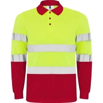 Tricou polo tehnic reflectorizant cu mânecă lungă - Img 7