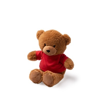 Ursuleț de pluș cu tricou din poliester, moale la atingere, ideal pentru oferirea - Img 5