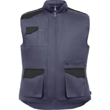 Vestă de lucru cu buzunare multiple în combinație de culori - Img 3